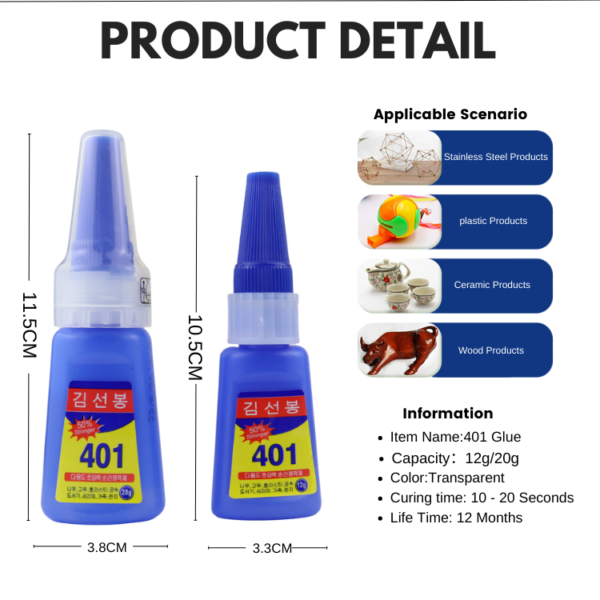 FIXWANT 401 Super Glue-12g/20g - Image 4