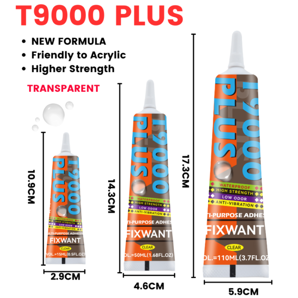 FIXWANT T9000 Plus Glue (Clear)-15ML/50ml/110ml