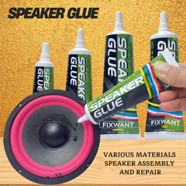 FIXWANT Speaker Glue Black/Light Yellow Clear 15ML/25ML/ 50ML