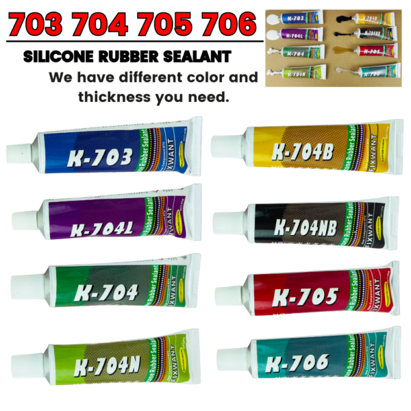 FIXWANT 45g K-703 704 705 706 One-Component RTV Waterproof Heat Resistant Silicone Rubber Sealant Insulated Sealing Glue