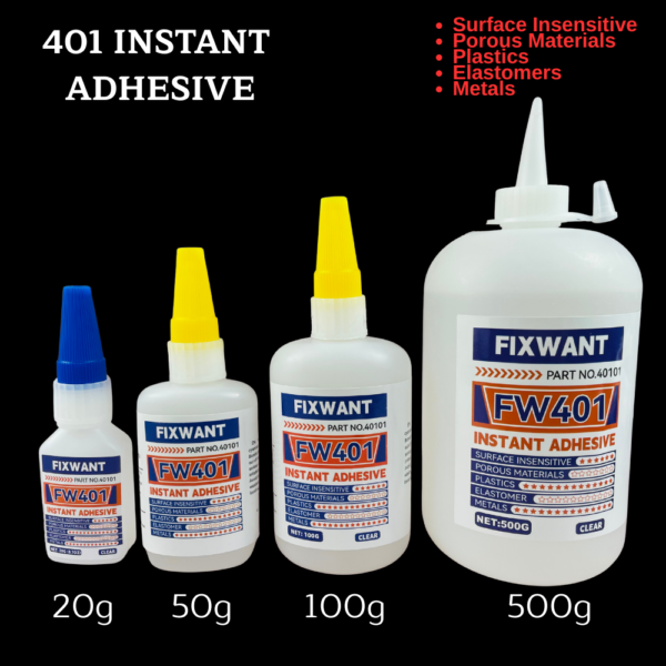 FIXWANT 401 Instant Adhesive 20g/ 50g/ 100g/ 500g